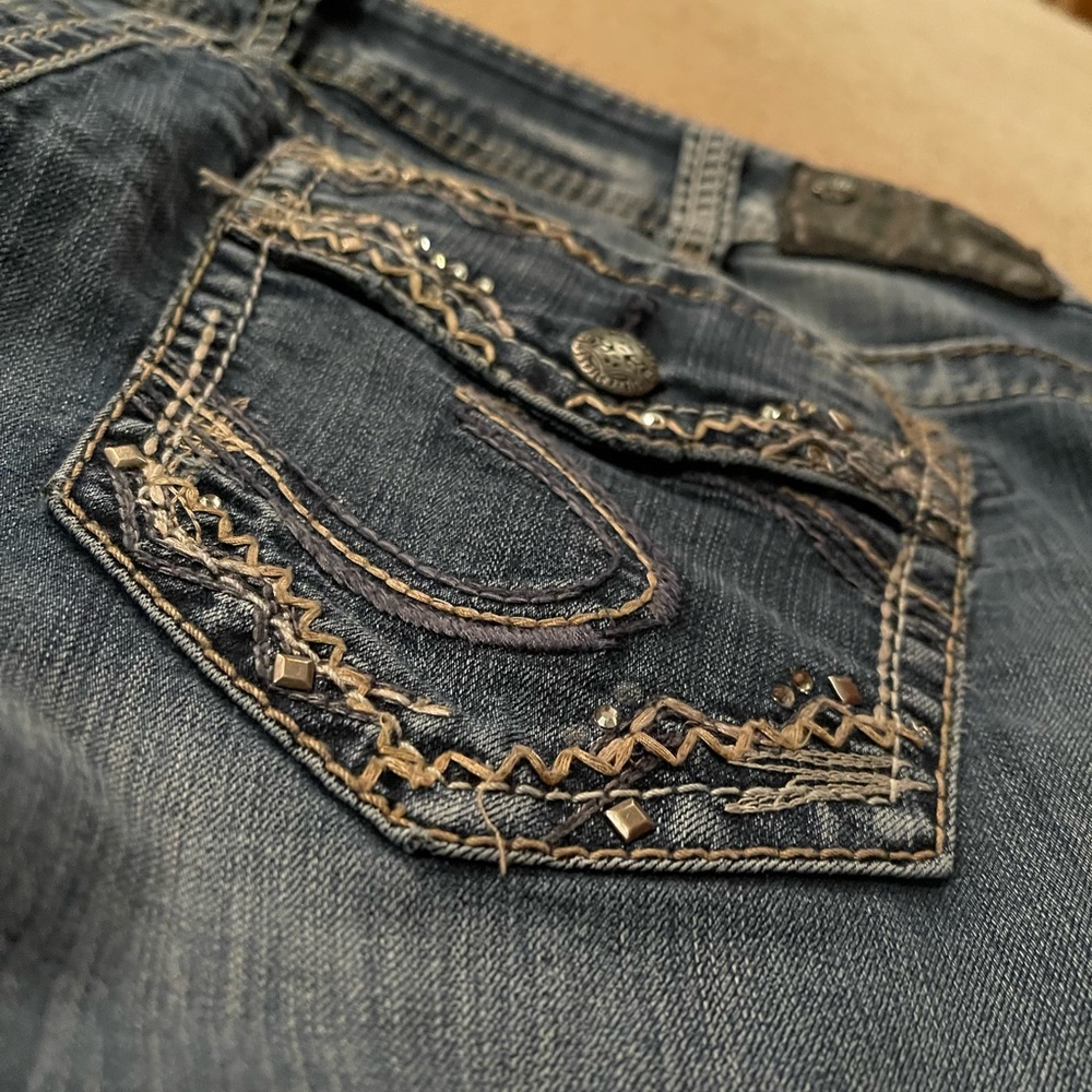 Ladies Silver Suki Super Stretch Jeans 14/33